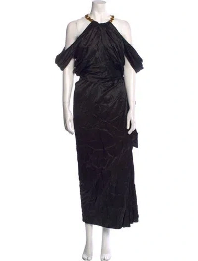 Pre-owned Schiaparelli 2022 Long Dress In Black