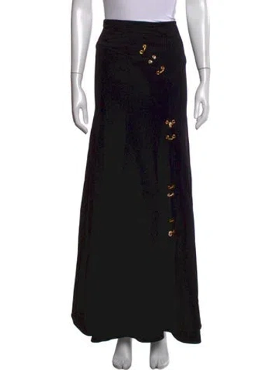 Pre-owned Schiaparelli 2022 Long Skirt In Black