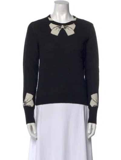 Pre-owned Schiaparelli 2022 Trompe-l'œil Sweater In Black