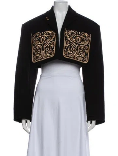Pre-owned Schiaparelli 2024 Bolero W/ Tags In Black