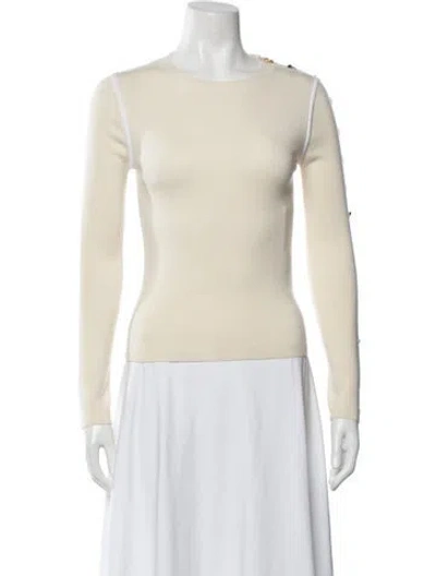 Pre-owned Schiaparelli 2024 Cashmere Sweater In Neutrals