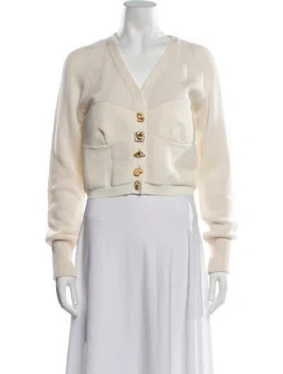 Pre-owned Schiaparelli 2024 Cashmere Sweater W/ Tags In Neutrals