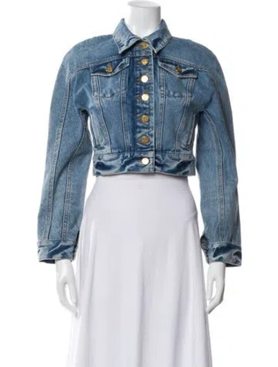 Pre-owned Schiaparelli 2024 Denim Jacket In Blue