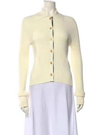 Pre-owned Schiaparelli 2024 Silk Sweater W/ Tags In Neutral
