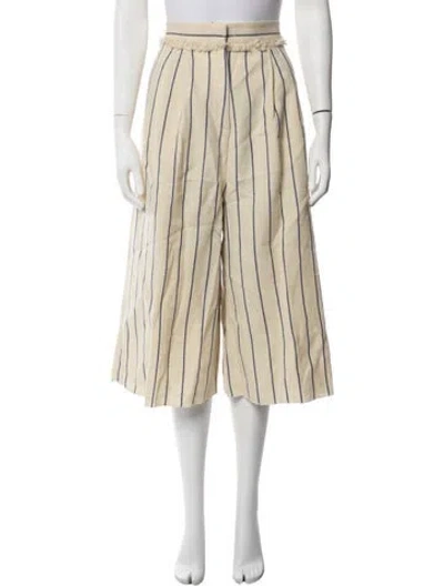 Pre-owned Schiaparelli 2024 Wide Leg Pants In Neutrals