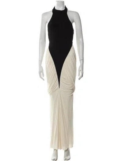 Pre-owned Schiaparelli 2025 Long Dress In Black/neutrals