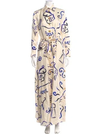 Pre-owned Schiaparelli 2025 Long Dress In Neutral