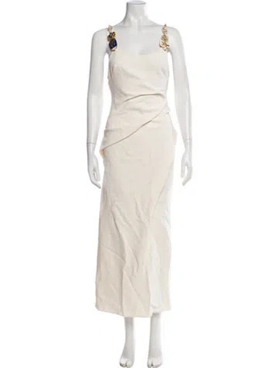 Pre-owned Schiaparelli 2025 Long Dress In Neutrals