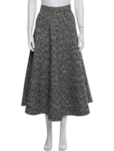 Pre-owned Schiaparelli 2025 Midi Length Skirt In Grey