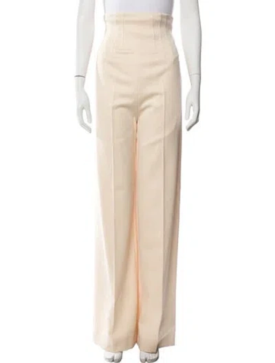 Pre-owned Schiaparelli 2025 Wide Leg Pants In Neutral
