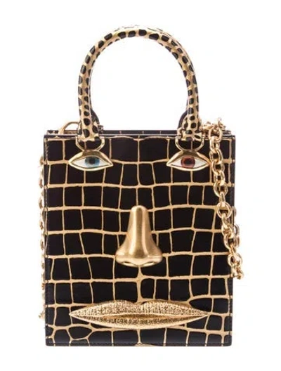 Pre-owned Schiaparelli Alligator Top Handle Bag Mini 2023 In Multi