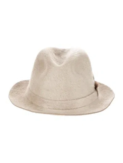 Pre-owned Schiaparelli Beaver Fur Top Hat In Neutrals