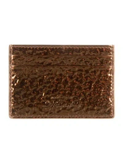 Pre-owned Schiaparelli Embossed Leather Wallet