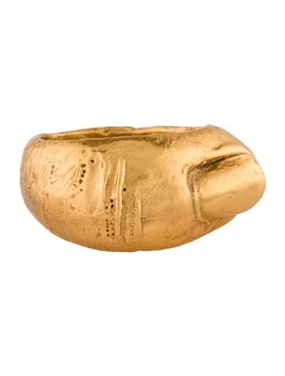 Pre-owned Schiaparelli Finger Band Ring In Multi
