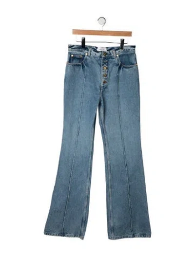 Pre-owned Schiaparelli High-rise Flared Jeans W/ Tags In Blue