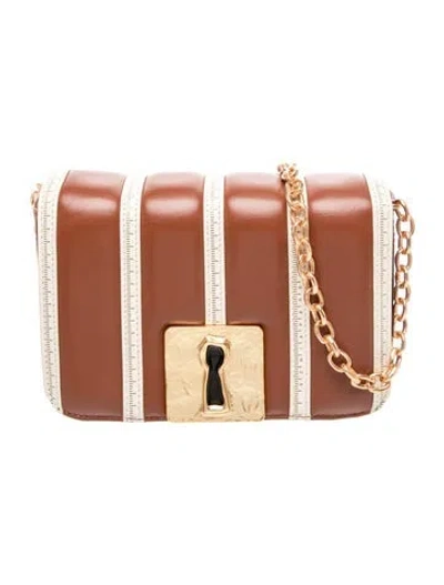 Pre-owned Schiaparelli Leather Schiap In Brown