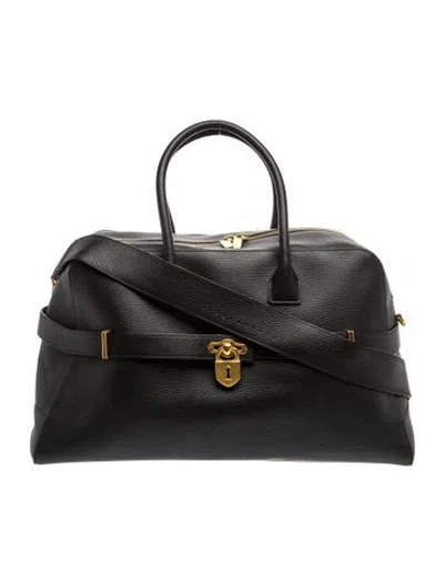 Pre-owned Schiaparelli Leather Steamer In Black
