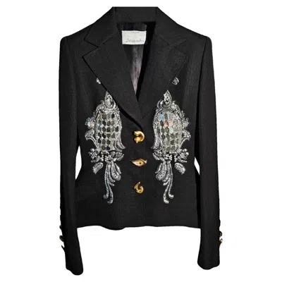 Pre-owned Schiaparelli Limited  Mirror Jacket Fw 2022 After Elsa  Iconic Design In Black