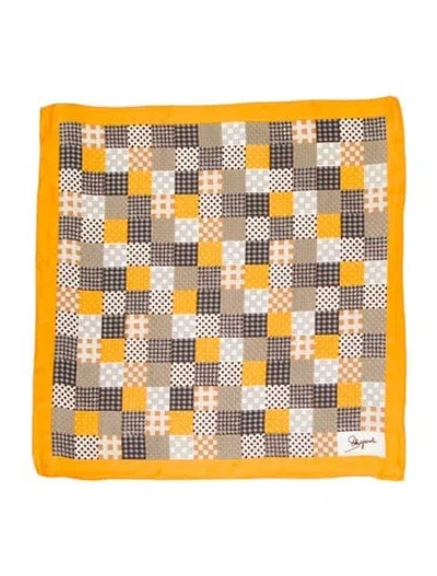 Pre-owned Schiaparelli Printed Scarf In Brown