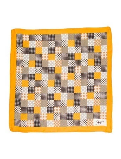 Pre-owned Schiaparelli Printed Scarf In Brown