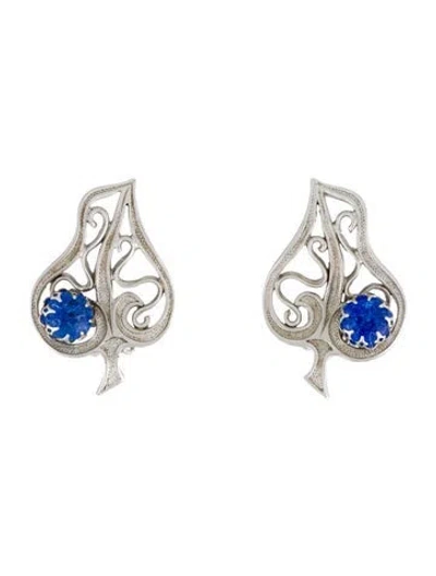 Pre-owned Schiaparelli Resin Clip-on Earrings In Multi