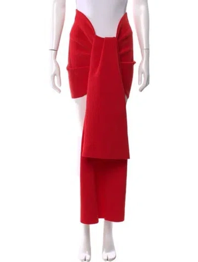 Pre-owned Schiaparelli Silk Mini Skirt In Red