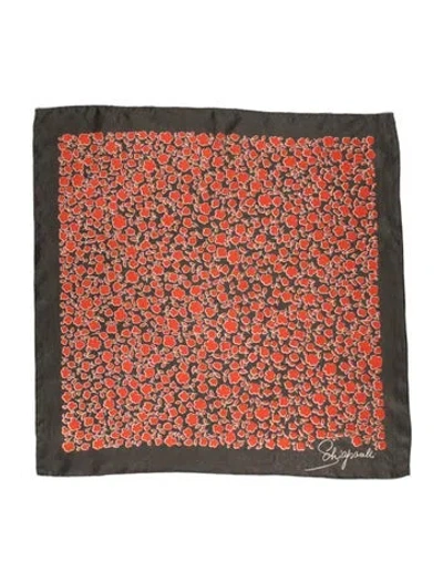 Pre-owned Schiaparelli Silk Printed Scarf In Multi