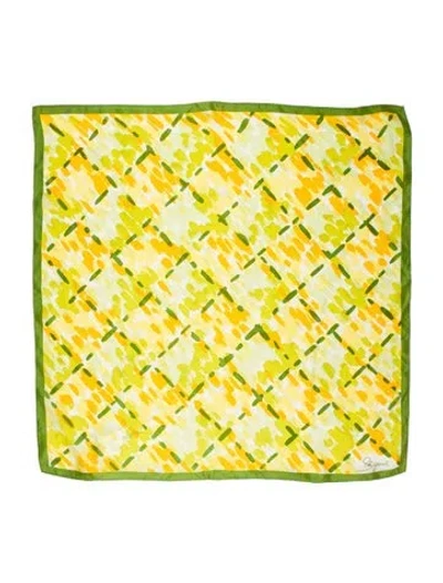 Pre-owned Schiaparelli Silk Printed Scarf In Neutral