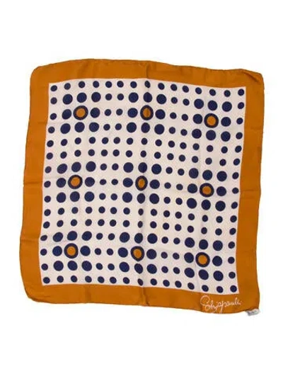 Pre-owned Schiaparelli Silk Vintage Scarf In Neutral