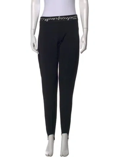 Pre-owned Schiaparelli Skinny Leg Pants In Black