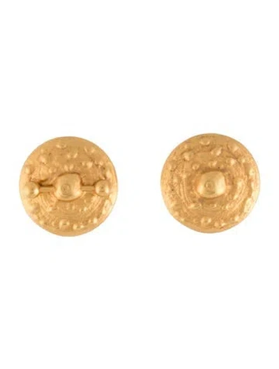 Pre-owned Schiaparelli Small Nipples Stud Earrings In Multicolor