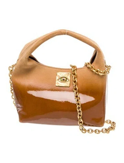 Pre-owned Schiaparelli Suede Souffle Mini In Brown