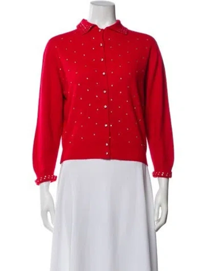 Pre-owned Schiaparelli Vintage 1950's Sweater In Red