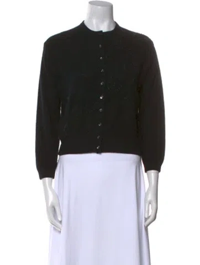 Pre-owned Schiaparelli Vintage 1970's Sweater In Black