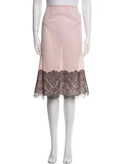 Pre-owned Schiaparelli Vintage Knee-length Skirt In Pink