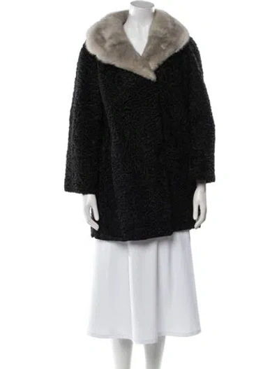 Pre-owned Schiaparelli Vintage Late 1950's - Early 1960's Fur Coat In Multi