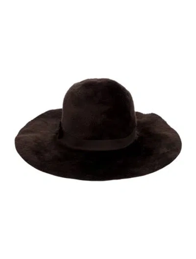 Pre-owned Schiaparelli Women's Brown Wool  Panama Hat