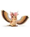 Schleich Bayala Fairy In Flight On Glam-owl Playset In Multi