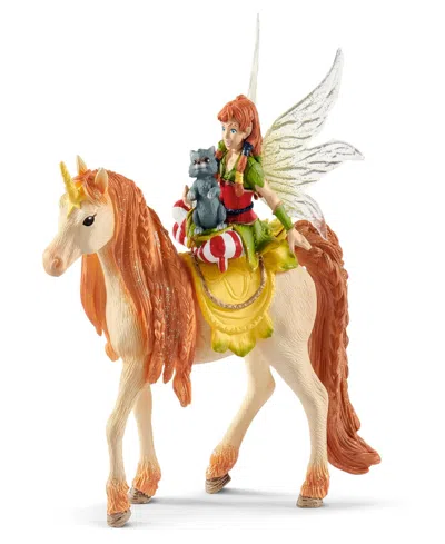 Schleich Bayala Fairy Marween Doll With Glitter Unicorn Playset In Multi