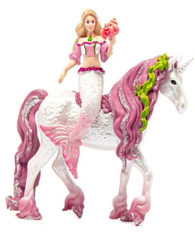Schleich Bayala Mermaid Feya Riding Underwater Unicorn Playset In Multi