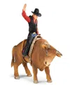 Schleich Farm World Cowboy With Bull Figure Playset In Multi