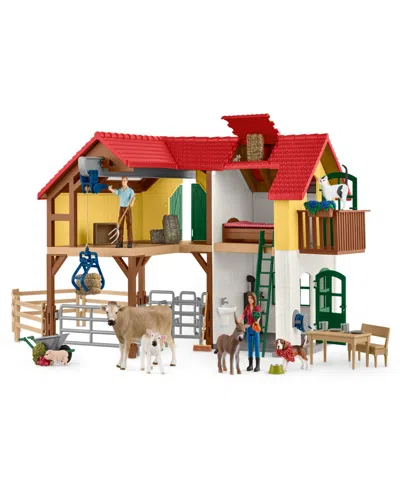 Schleich Kids' Farm World Large Farm House Playset In Multi