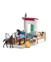 Schleich Horse Club Horse Box With Mare Foal Playset In Multi