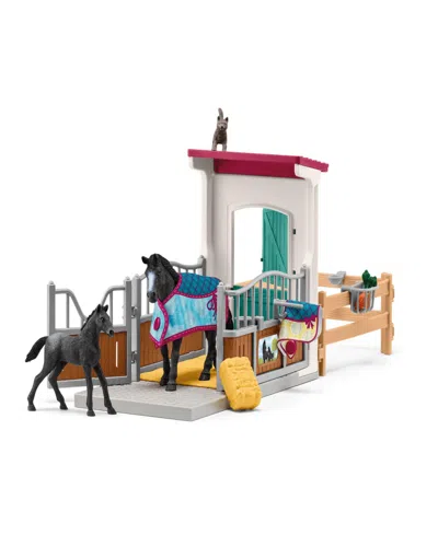 Schleich Horse Club Horse Box With Mare Foal Playset In Multi