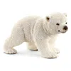 Schleich North America Walking Polar Bear Cub Toy Figure - White
