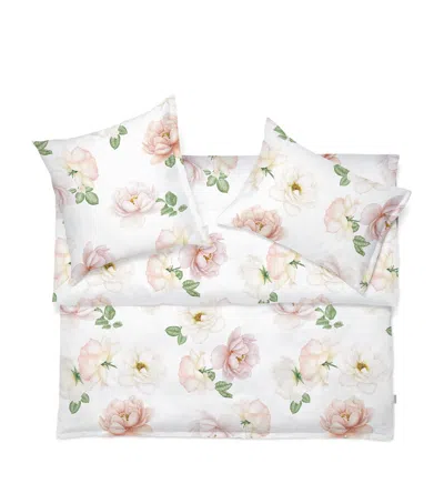 Schlossberg Cotton Rose-noblesse King Duvet Cover In White