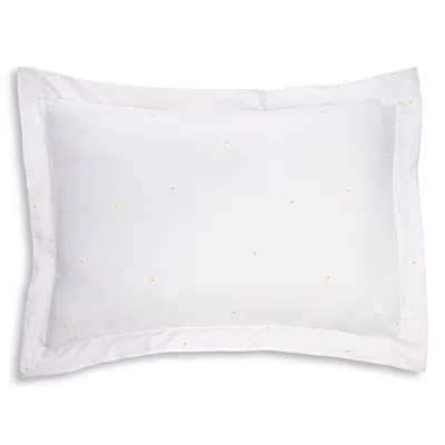 Schlossberg Daisy Embroidered Blanc Sham, Standard In White