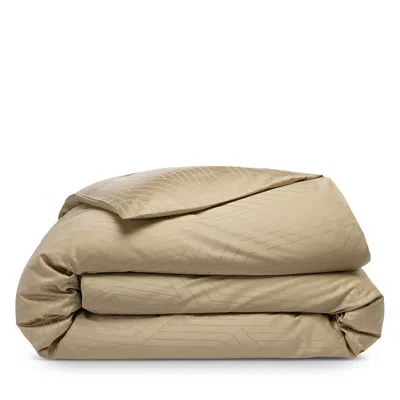 Schlossberg Ennio Beige Long Staple Cotton Duvet Cover, King In Brown