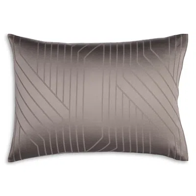 Schlossberg Ennio Beige Long Staple Cotton Knife Edge King Sham In Brown