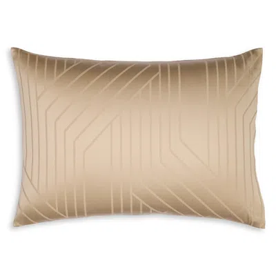 Schlossberg Ennio Beige Long Staple Cotton Knife Edge Standard Sham In Brown